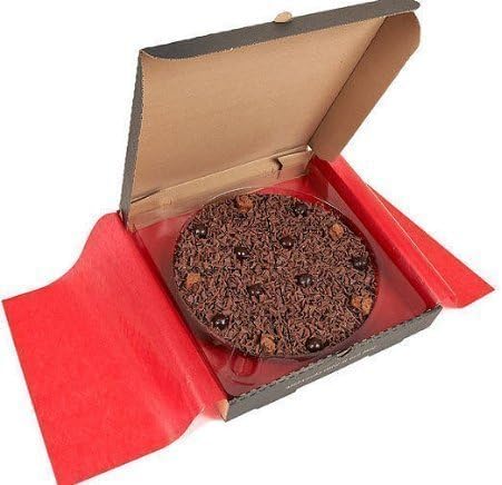 Gourmet Chocolate Pizza Belgian Dark Chocolate Delightfully Dark 7'' Pizza Gift Idea