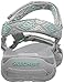 Skechers Women's Reggae Decked Out Flat Sandal, Grey, 9 M US
