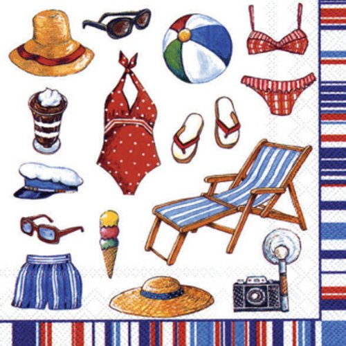IHR St. Tropez Beach Beach Theme Luncheon Napkins