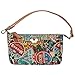 Disney Vintage Style Pattern Pouch Bag Mickey Mouse Purse, Brown