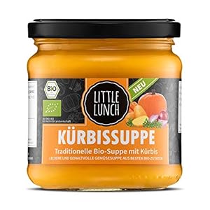 Little Lunch Bio Kürbissuppe | 350ml | 100% Bio-Qualität | Vegetarisch | Ohne zugesetzten Zucker | Glutenfrei | Keine…