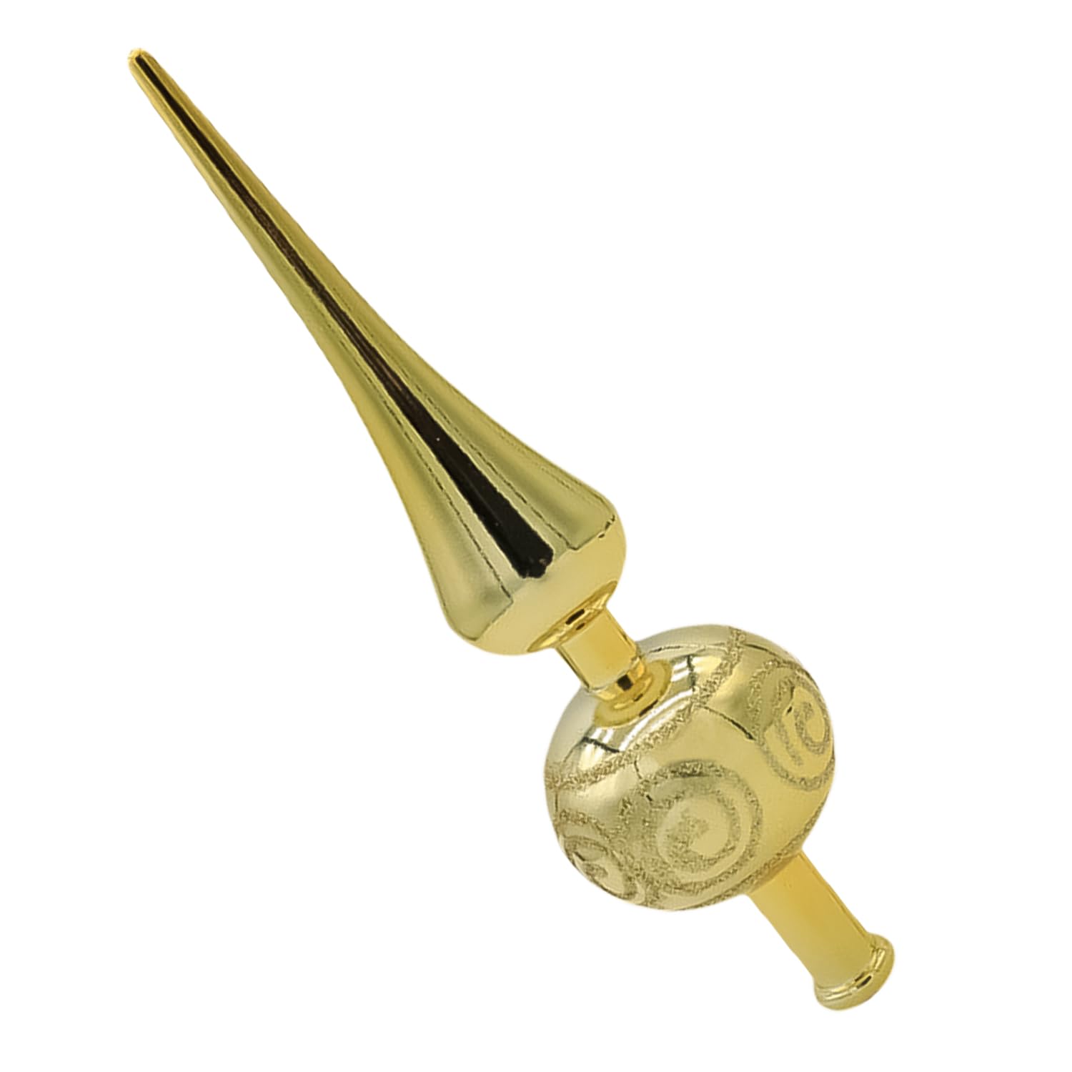 Nereds Christmas Tree Topper Vintage Spherical Christmas Tree Topper Christmas Hanging Star Antique Decor for Christmas Tree Decorations (gold)