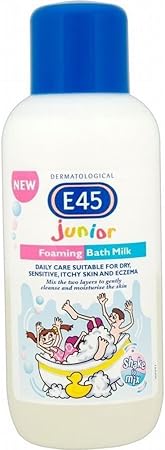 E45 Junior Foaming Bath Milk 500ml Pack Of 2 Amazon Co Uk Beauty