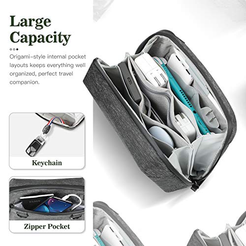 SITHON Electronics Organizer Bag, Water Resistant Travel Cable Storage