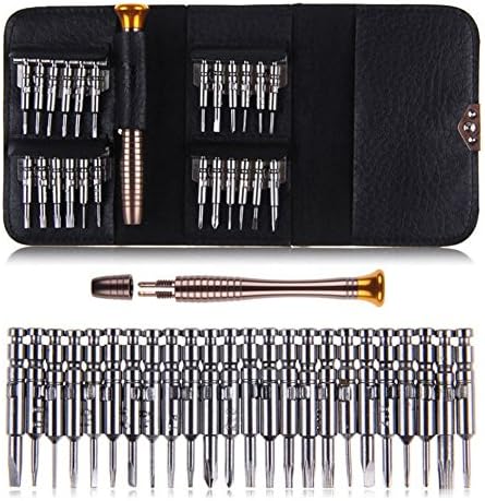 Practical 25 in 1 Precision Screwdrivers Set,Phillips Torx Flat Screwdriver Tool Set with Black Bag for Macbook,Mobile Phone,PC Laptop,Tablet,iPad,Watch,Car Keys