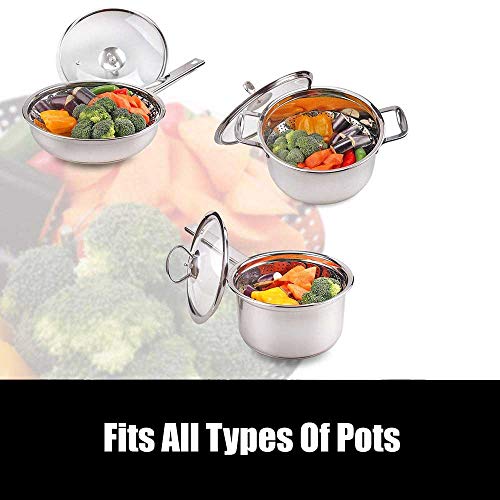 Good Living Stainless Steel Vegetable Steamer Basket For Pots and Pans, Adjustable to 9 Inches - Thumbnail 6