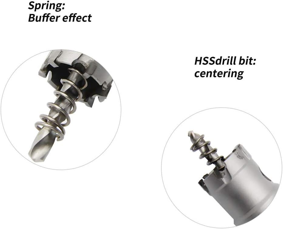 Carbide Hole Cutter Drill Bits,LAIWEI Heavy Duty Hole Saw for Stainless Steel,Metal,Cast Iron, Copper 1-1/8"(29mm) - Image 4