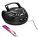Memorex Portable Top-Loading CD Boombox with AM/FM Radio and 3.50mm Line Input