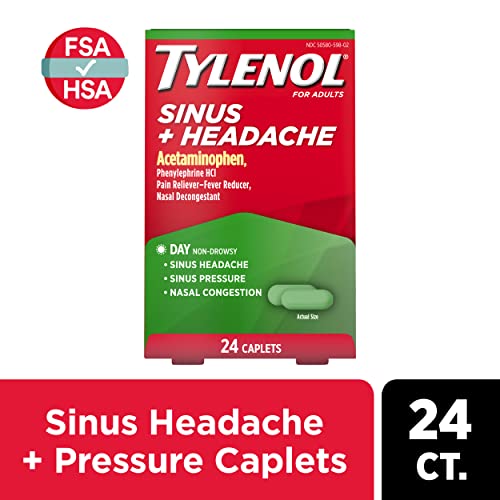 Tylenol Sinus + Headache Daytime NonDrowsy Relief Caplets