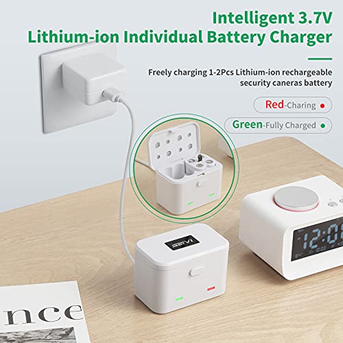 SEIVI Rechargeable Batteries for Arlo, Rechargeable Batteries (2 Pack) with Charger Compatible