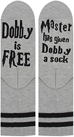 Harry Potter Casual Socks, Master has given Dobby a sock Dobby is Free, Combed Novelty Socks For Men &amp; Women