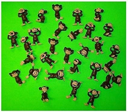 small plastic monkey figures