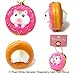 The Sweet Life Series Squishy Ball Chain (Golden Hamster/Mint Chocolate Iced Plain Donut)