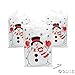 Fun Express Large Christmas Snowman Gift Bags - 50 Pieces