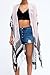 Moss Rose Women's Beach Cover up Swimsuit Kimono with Bohemian Floral Print, Loose Casual Resort Wear