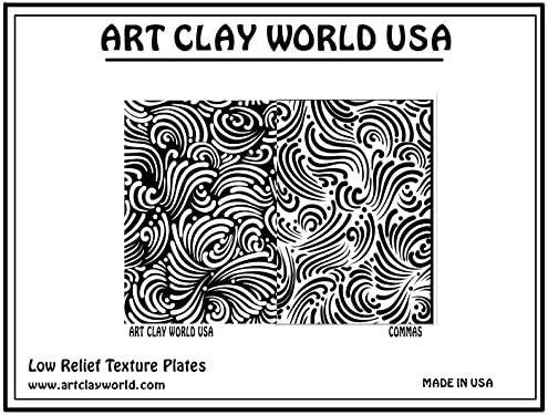 Art Clay World USA Low Relief Texture Commas - 1 Pc.
