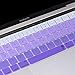 ProElife Premium Keyboard Cover Ultra Thin Keyboard Protector Skin for MacBook Pro with Touch Bar 13-inch 15-inch (Model A2159, A1989, A1990, A1706, A1707) (2019 2018 2017 2016) (Ombre Purple)