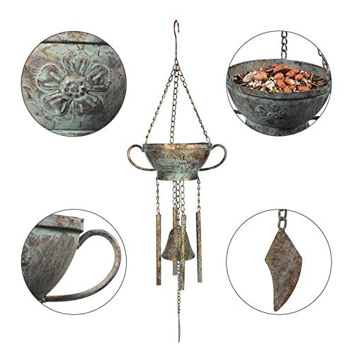 Kimdio Bird Feeders for Outside Wild Bird Feeder for Finch, Bell Seed Tray, Attractive & Long Lasting, Outdoor Garden Backyard Decorative Great for Attracting Pet Hummingbird Feeder with 5.7 inch - Thumbnail 4