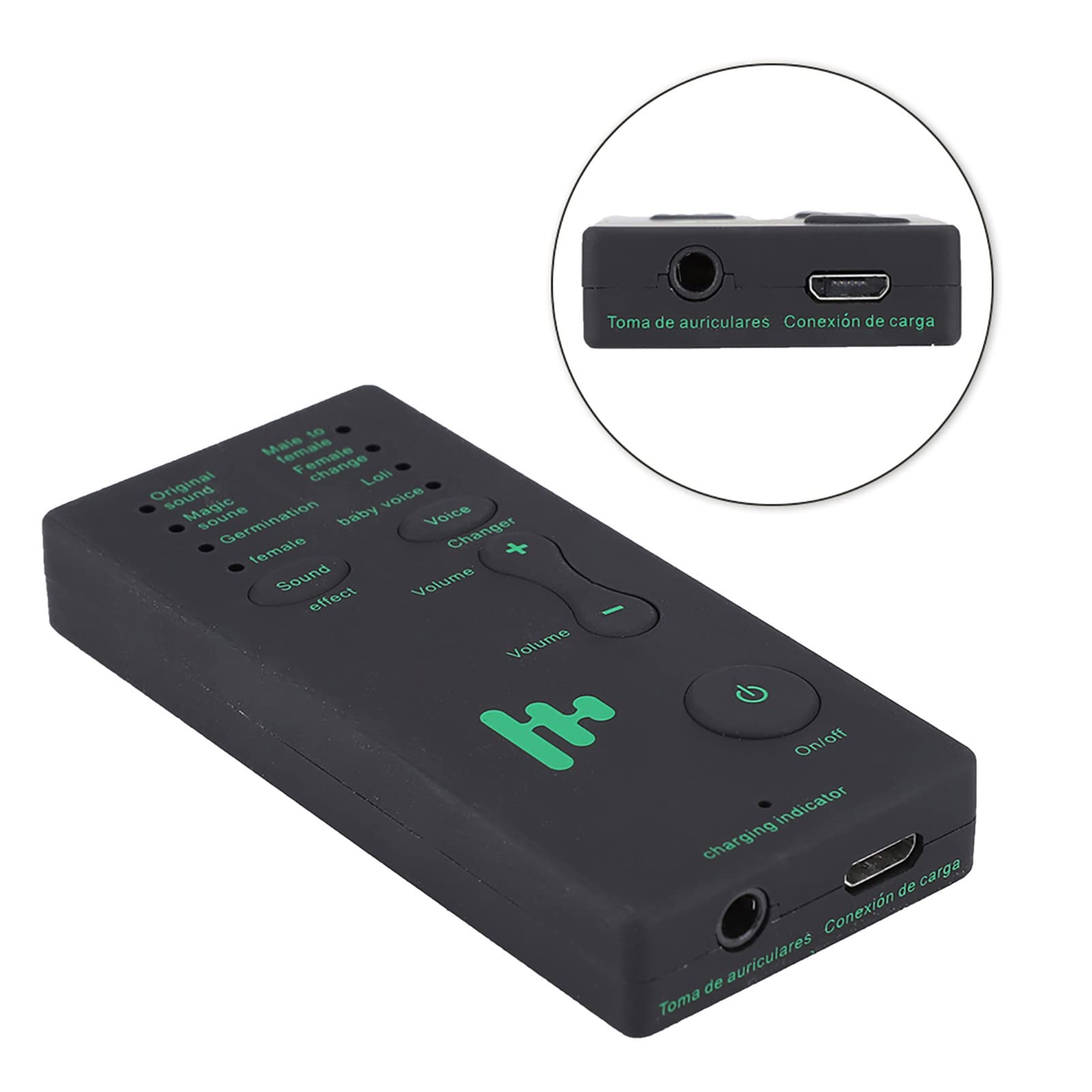 Ghostface Voice Changer, Voice Modulator, Voice Changer for Adults, Portable Mini Voice Changers Live Broadcast Sound Card Scream Voice Changer for Mobile Phone PC, Voice Changer for