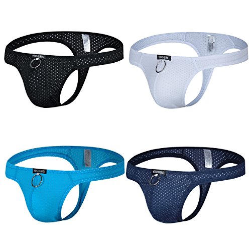 YouBin Sexy Men Thongs Breathable Hole Underwear Low Rise Pouch Jockstrap