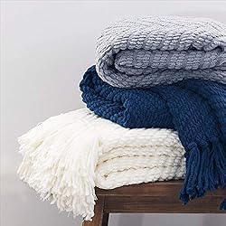 Bedsure Throw Blanket for Couch – Cream White