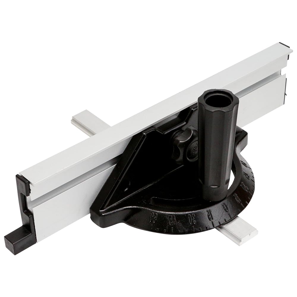 Photo 1 of Miter Fence, Miter Gauge for Table Saw, Adjustable Angle Ruler Woodworking Tools Push Block, Angle Plate Ruler Replacement Table Jointers Band Saw Sled Router Table System, -60 To 60 Degrees