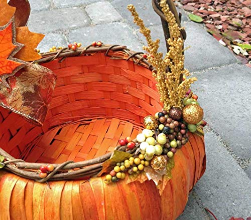pumpkin flower girl basket