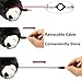 Kids Headphone,Dairle Black Bear Shape Headphones with Retractable Cable,Safe 85dB Hearing Protection Headphones for Children 3+ years old