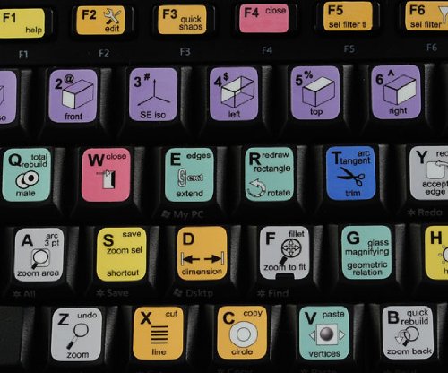 NEW SOLIDWORKS KEYBOARD STICKERS DECALS FOR DESKTOP, LAPTOP AND NOTEBOOK