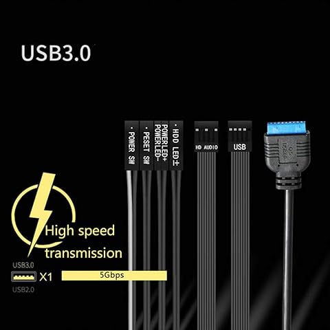 32 * 18 * 41Cm Caja De La Computadora, ATX Completo del Lado De Acrílico Transparente RGB Aire Frío del Agua De Refrigeración del Caso USB3.0 PC De Escritorio Ordenador Central Chasis,Negro