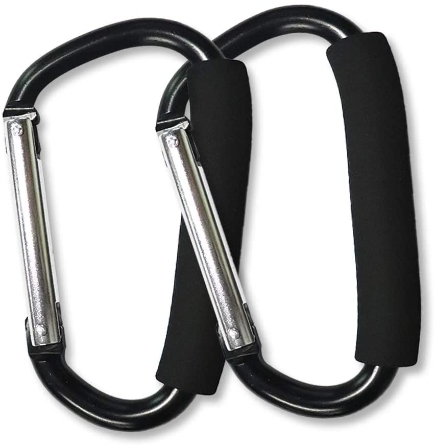 Secure and Versatile Baby Stroller Hook | Convenient Hands-Free Bag Attachment for Baby Pushchair | Universal Fit | Durable and Easy-to-Use Buggy Accessory (2 x Stroller Hooks)