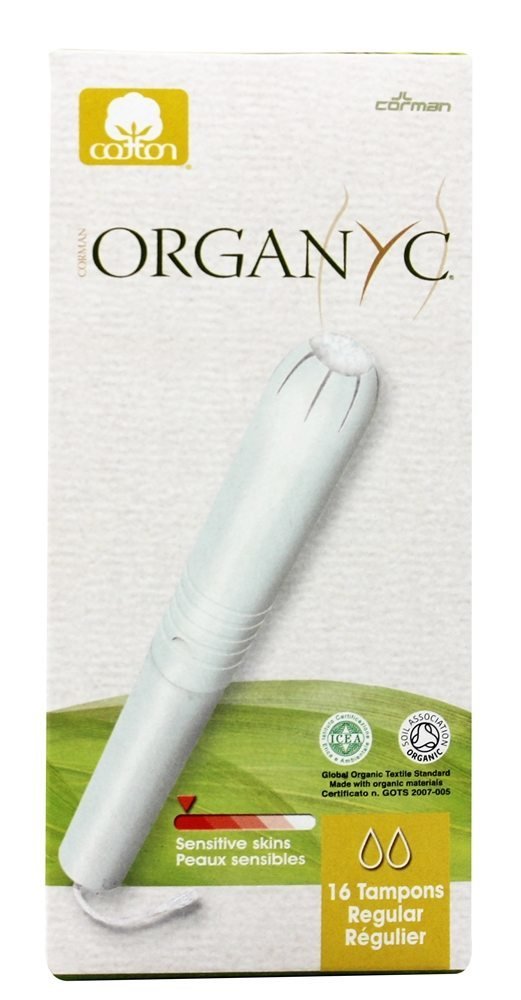 Organyc Organic Cotton Menstrual Tampons Regular 16 Count eBay