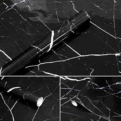 APSOONSELL Granit Marmor Effekt Tapete Selbstklebende Peel Stick Rolling Sticker Wand Aufkleber für Küche Badezimmer Tisch Hi