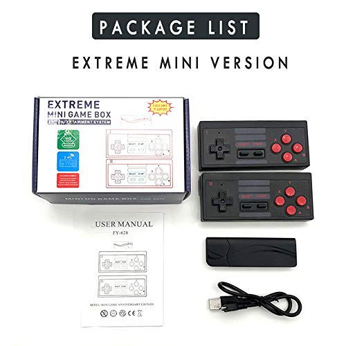 Careflection Portable Multi Player Extreme Mini Game Box Stores 6 Games Wireless Usb Hdmi Tv 2 4g Dual Wireless Gamepad Handheld Video Game Console Amazon In Video Games