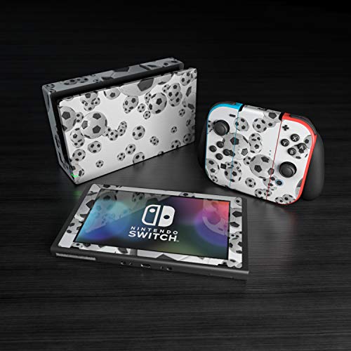 Lots of Soccer Balls - Decal Sticker Wrap - Compatible with Nintendo Switch - Thumbnail 4