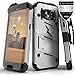 Zizo Bolt Cover for Samsung Galaxy S7 [.33mm 9H Tempered Glass Screen Protector] Included |Military Grade| Case + Kickstand + Lanyard + Holster Clip (Gray/Black)