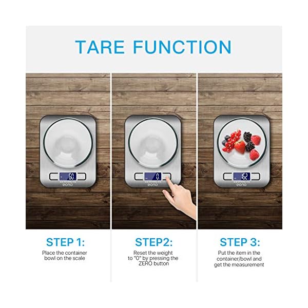 Amazon-Brand-Eono-Digital-Kitchen-Scale-Premium-Stainless-Steel-Food-Scales-Weight-Grams-and-Oz-for-Baking-and-Cooking-5KG1g Amazon Brand - Eono Digital Kitchen Scale, Premium Stainless Steel Food Scales Weight Grams and Oz for Baking and…