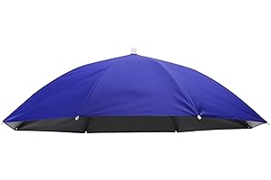 PATIKIL Umbrella Hat, 27 Inch Hands-Free Fishing Umbrella Hats Elastic Headband Folding Sun Rain Cap for Camping Gardening Hi
