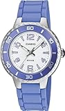 Casio Women's LTP1331-6AV Purple Resin Quartz Watch with Silver Dial