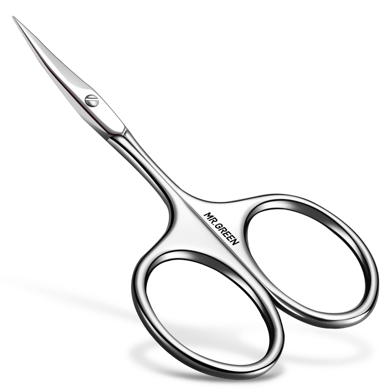 MR.GREEN Eyebrow Scissors Curved Blade Cuticle Facial Hair Scissors Professional Stainless Steel Manicure Trimmer Hair Remover (Mr-2001)
