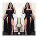 Aro Lora Women's Off-shoulder Side Slit Bandage Cocktail Party Maxi Dress Small Black