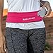 Build & Fitness Running Belt Waist Adjustable, Comfortable Slim with Key Clip - Fits Fuel Gel, iPhone 6,7,8plus,X, Samsung S7,S8,S9 - for Men, Women, Runners, Jogging, Gym, Yoga, Workout, Sports