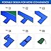 Yes4All Single Lightweight Camping Hammock with Carry Bag – Nylon Parachute Hammock / Lightweight Portable Hammock for Camping, Hiking (Green/Blue)