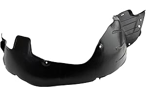 TRQ Front Right Inner Fender Liner Passenger Side Compatible with 2011-2013 Hyundai Elantra HY1249125 HY1249126