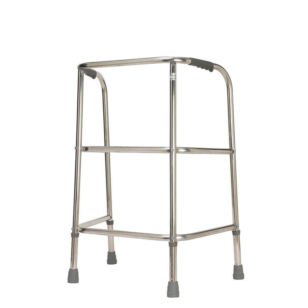 NRS Healthcare Heavy Duty Adjustable Walking Frame - Max User Weight 220 kg (35 Stone)