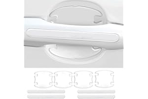 Booge 8 Pcs Universal Car Door Handle Protectors, Transparent, PVC, Anti-Scratches, Waterproof, Easy to Install, Door Handle Cup Protective Film for Most Cars