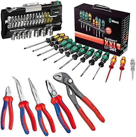 Wera Knipex Outil De Check 1 Sb 05073220001 Lot De 6 Pinces 5 Pieces Tournevis Kit