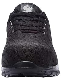 DYKHMILY - Zapatos de seguridad para hombre y mujer con puntera de acero, antideslizantes