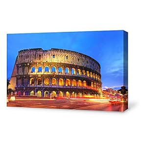 Canvas Wall Art for Living Room,Bedroom Home Artwork Paintings Charming Civic Landscape Ready to Hang - 12x18 inches