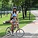 UrRider Child Bike Seat, Portable, Foldable & Ultralight Kids' Bicycle Carrier Baby Seat with Handrail for Cruiser Bikes, Foldable Bikes, City Shared Bikes